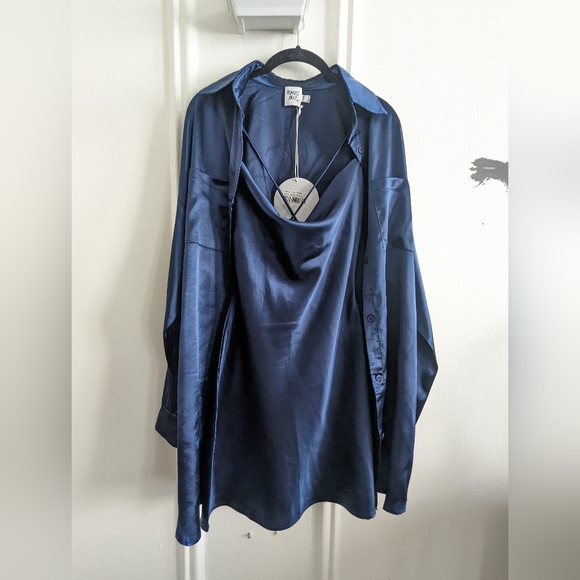 Princess Polly ANNALISE Set in Navy Size 4 - Picture 12 of 16